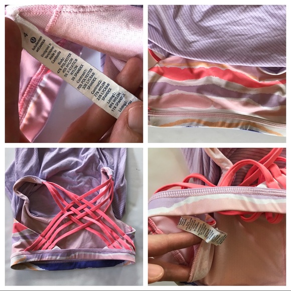 EUC Lululemon Wild Tank Pale Purple & Neon Orange - Picture 8 of 8